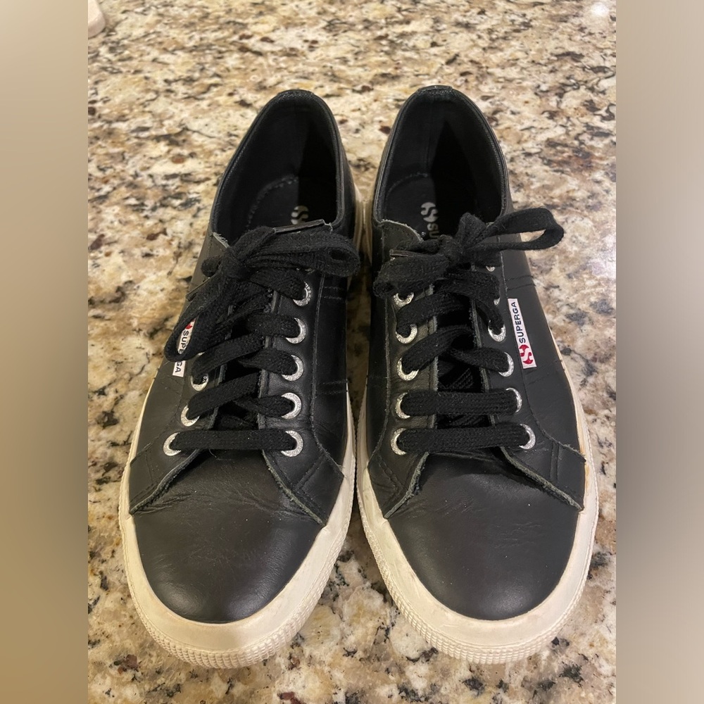 Superga black sneakers